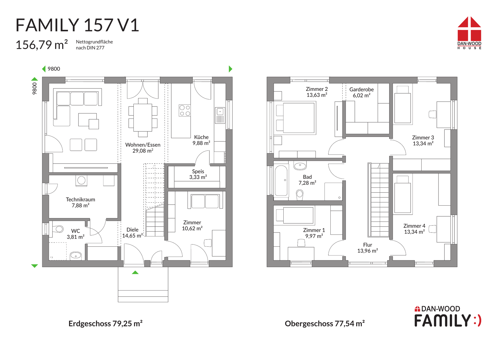 Family 157 V1: Grundrissdarstellung